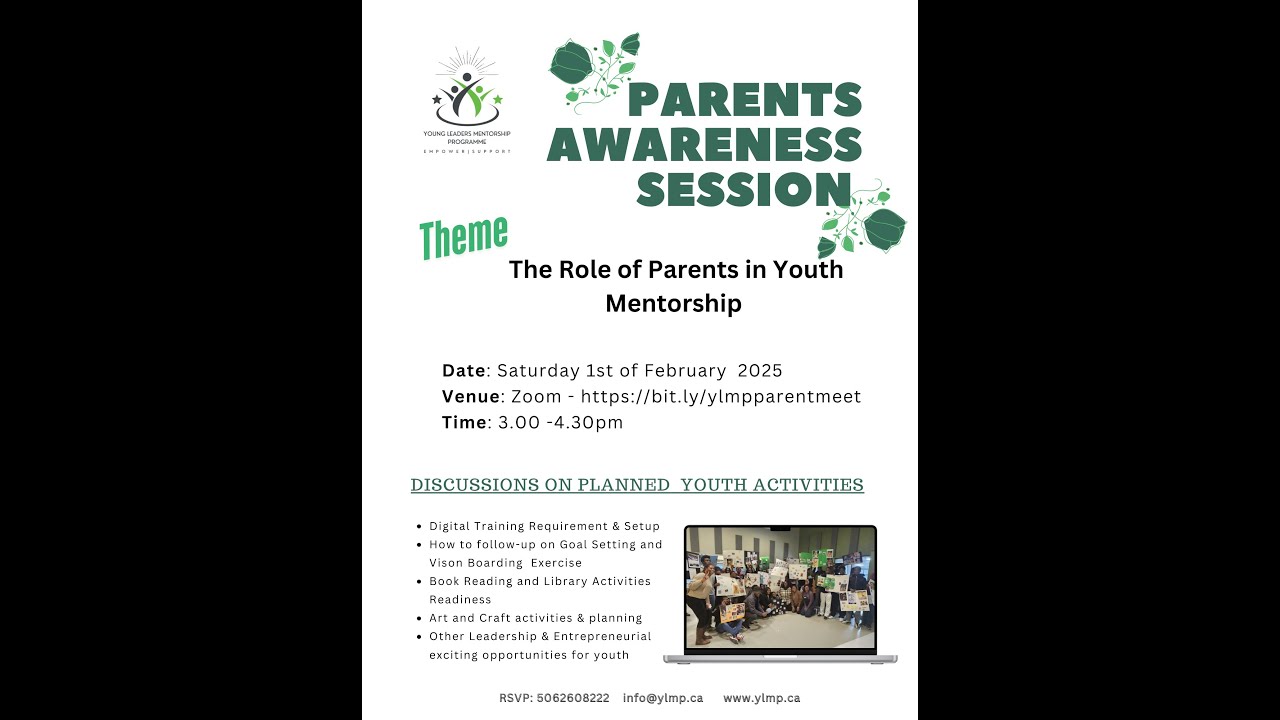 YLMP - Parent Awareness Session Q1