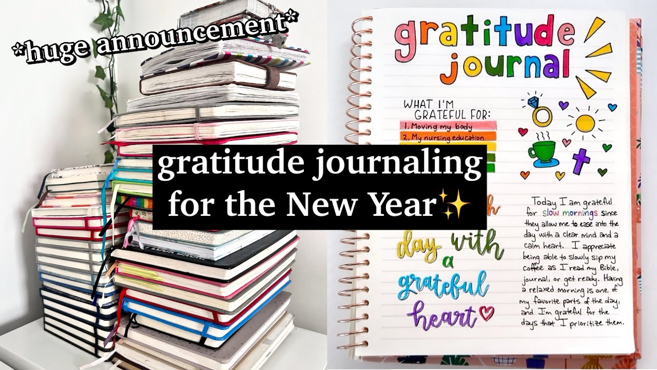 how to start a gratitude JOURNAL for the New Year✍🏻🧡✨ (gratitude journaling for beginners)