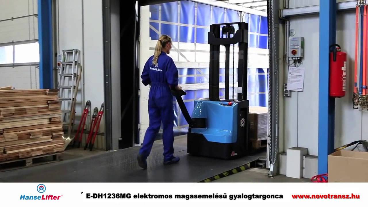 Novotransz Kft. - HanseLifter E-DH1236MG elektromos magasemelésű gyalogtargonca