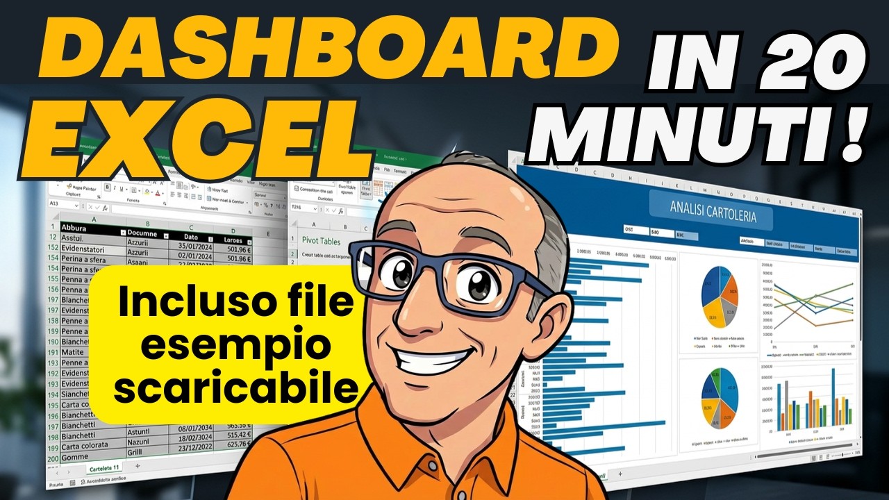 Dashboard Excel in 20 minuti - tutorial italiano