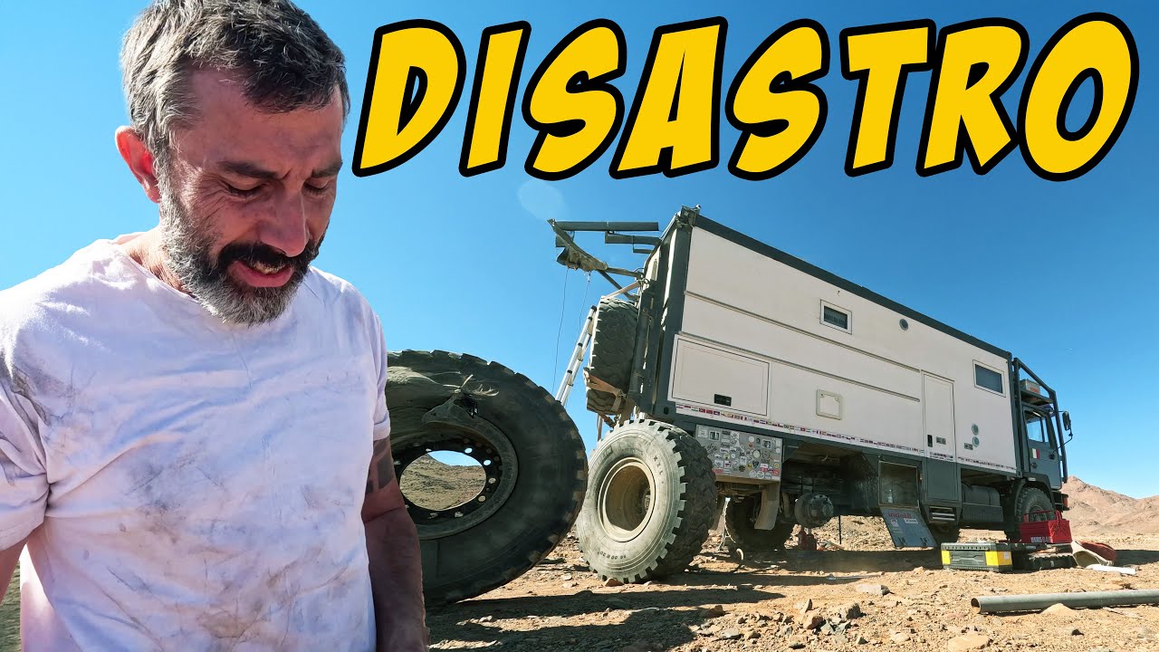 DISASTRO 😳 Senza più ruote di scorta nel DESERTO 😵 Giro del MONDO in Camper 4x4