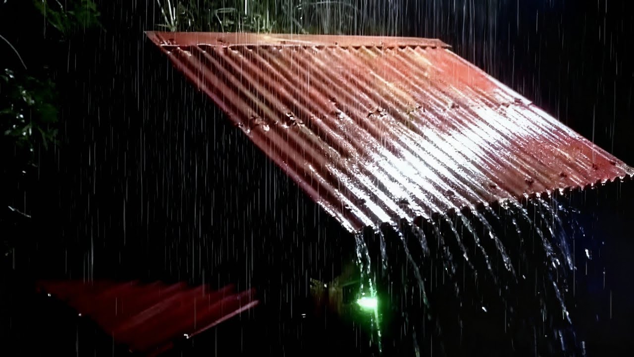 Fall Asleep in Minutes with the Sound of Heavy Rain at Night - ASMR Rain Sounds