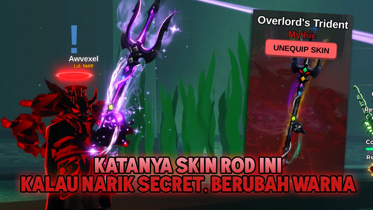 🔴 FISH IT! SKIN ROD TERBARU HASIL LENGKAPIN INDEX, KATANYA ROD INI KALAU NARIK SC, WARNANYA BERUBAH!