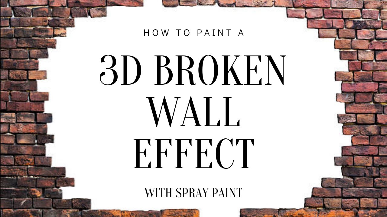 How to Paint the Broken Wall Effect | Graffiti Tutorials
