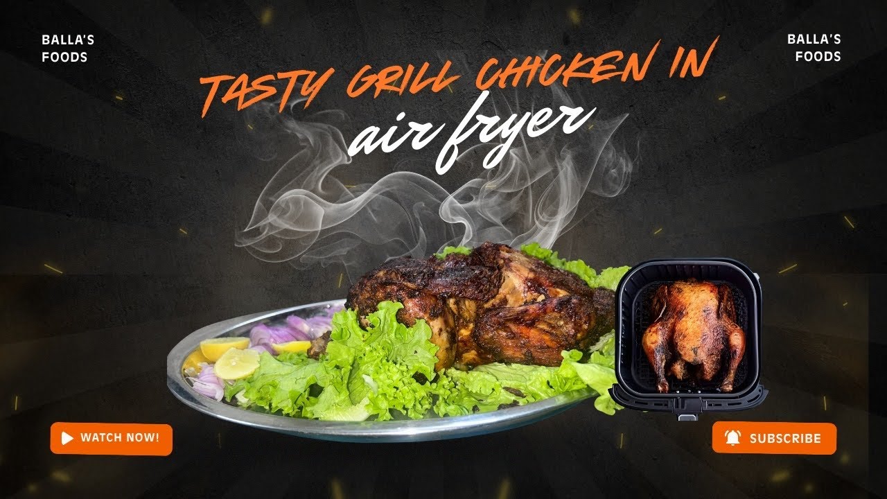 తక్కువ నూనెతో రుచికరమైన గ్రిల్డ్ చికెన్ | Healthy Air Fryer Grilled Chicken for Weight Loss