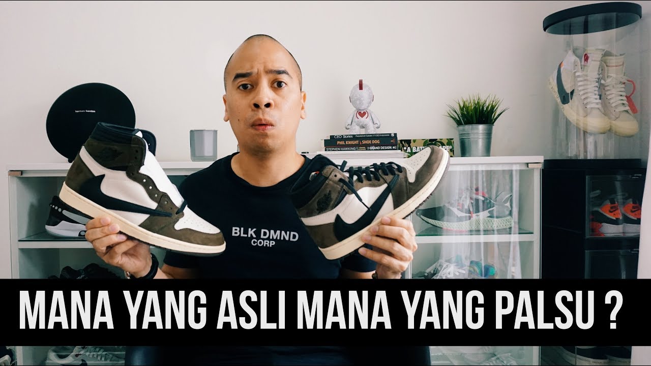 THE SNKRS - AIR JORDAN 1 TRAVIS SCOTT, MANA ASLI MANA PALSU ?