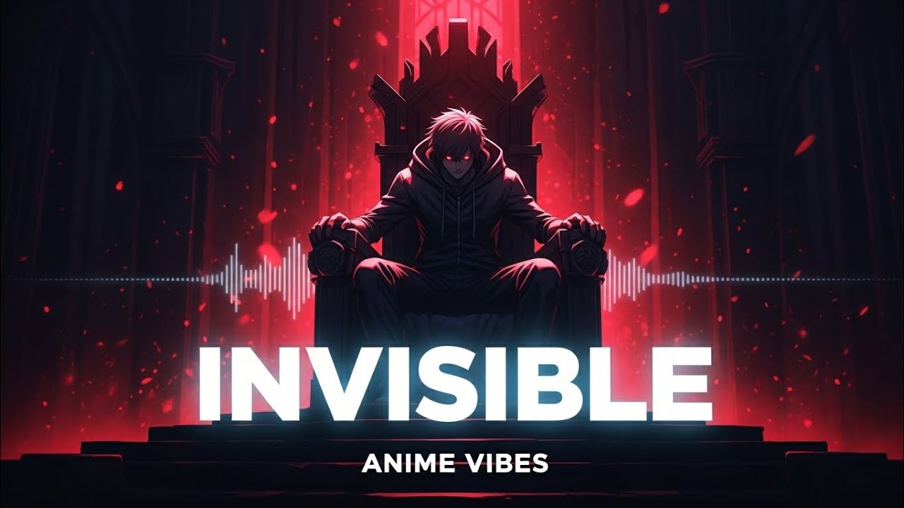 INVISIBLE 🔥 Dark Anime Energy | Emotional EDM Visualizer