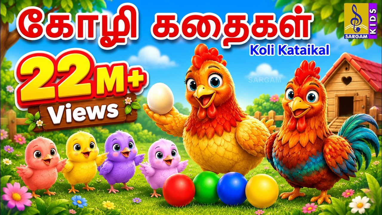 கோழி கதைகள் | Kids Animation Tamil | Kids Cartoon | Hen Stories | Koli Kataikal