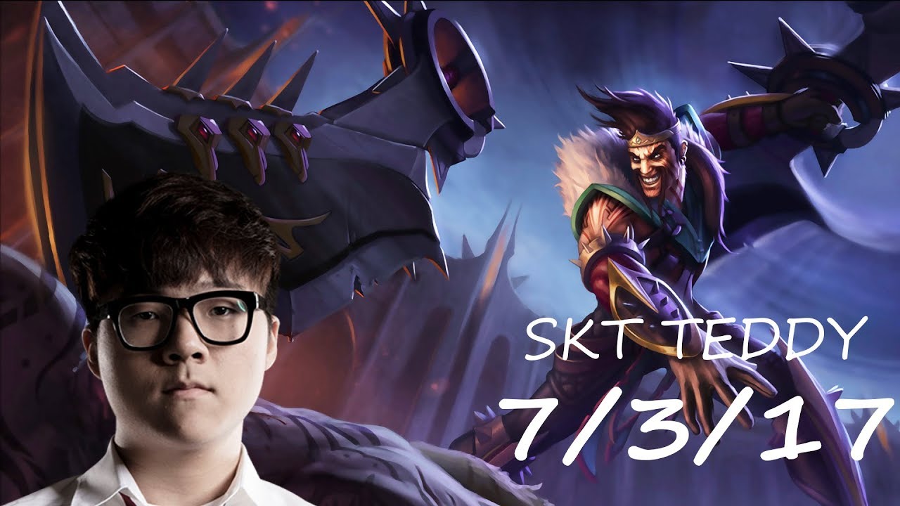 SKT Teddy Stream, Teddy Draven KDA 7/3/17.