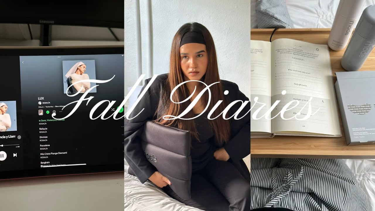 Fall Diaries 🍂 | rhode pr unboxing, bookclub, book talk, journaling, selfcare routine, pr unboxing 
