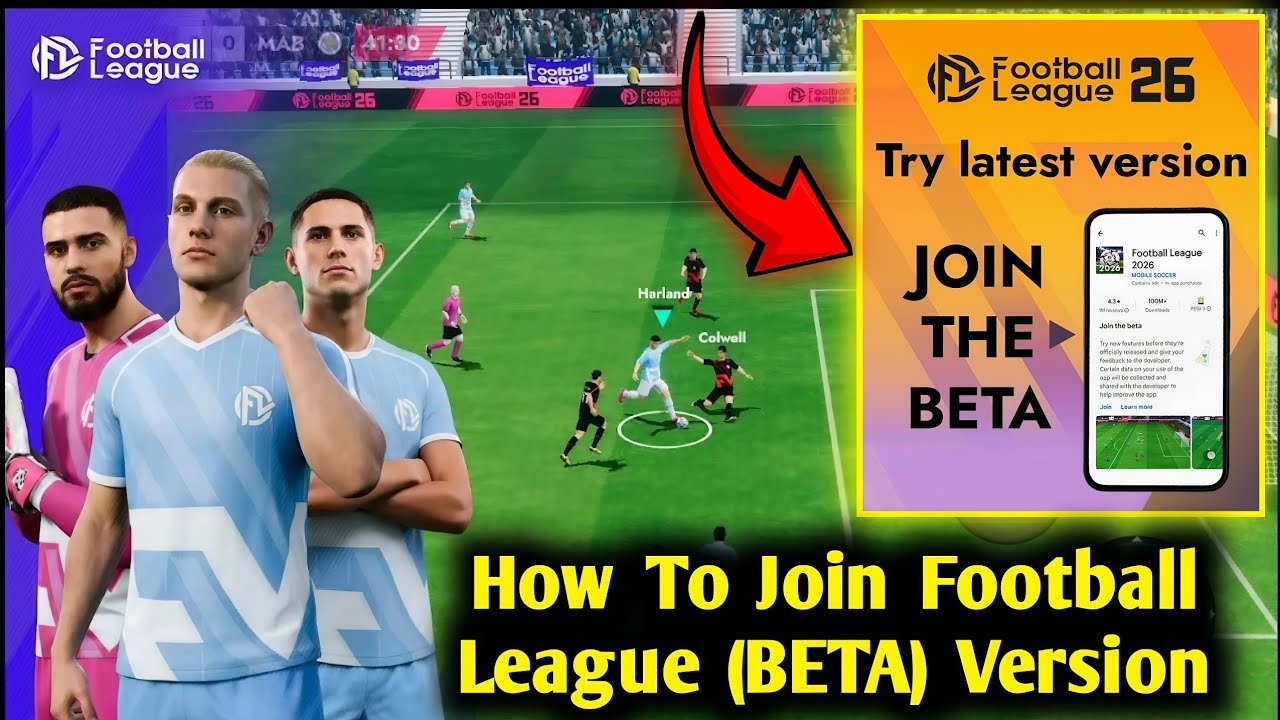How To Join Football League 2026 BETA Version | Mobile Soccer Game
