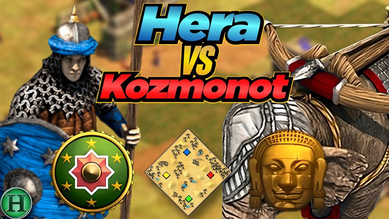 Hindustanis vs Lithuanians | 1v1 Arabia | vs Kozmonot | AoE2