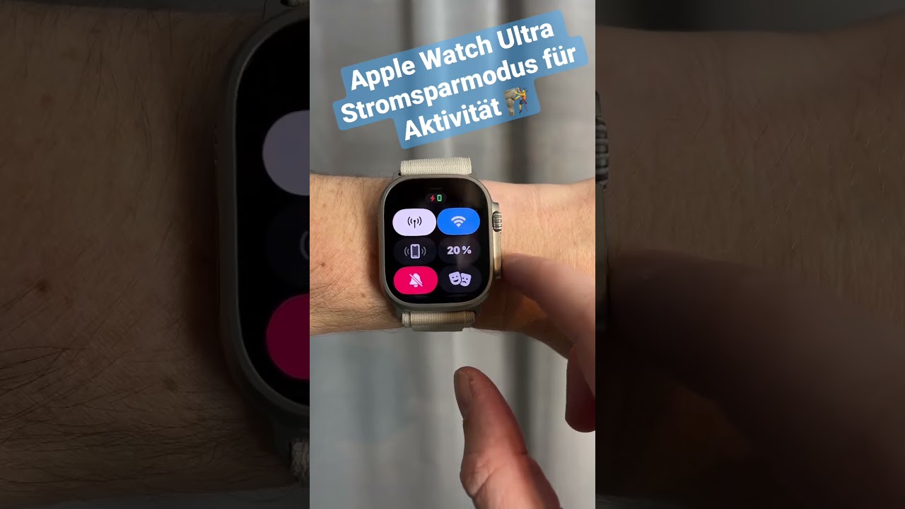 Apple Watch Ultra - Neuer Stromsparmodus beim Sport aktivieren Watch OS 9.1