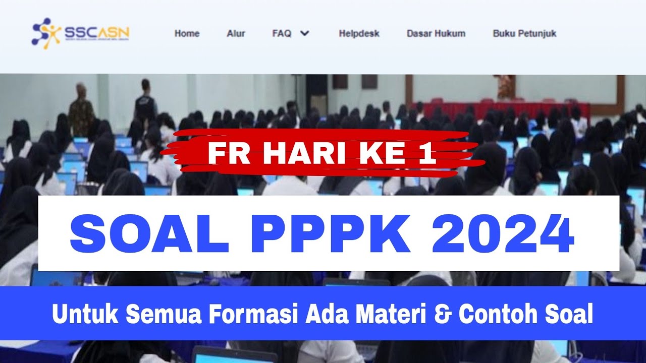 FR SOAL PPPK 2024 UNTUK SEMUA FORMASI #pppk2024 #soalpppk2024