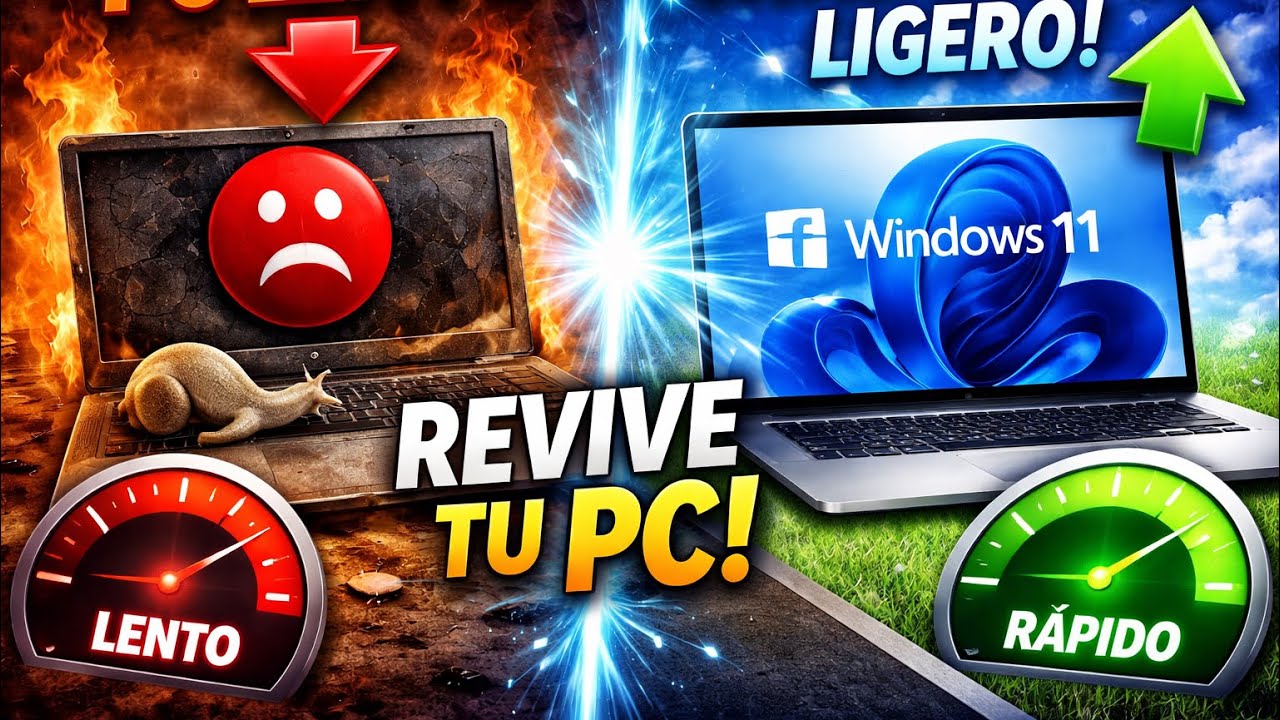 Cómo hacer tu PC vieja RÁPIDA con Windows 11 liviano 