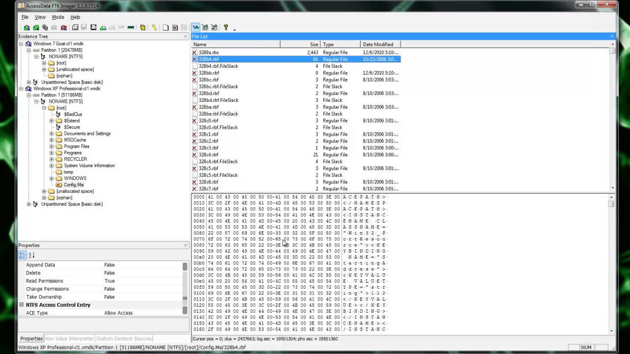 FTK Image Loading and Analysis