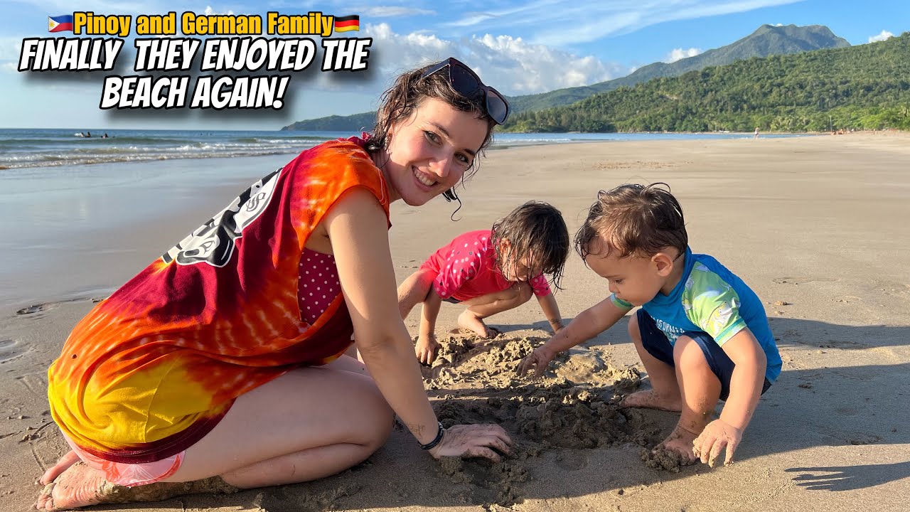Finally my German Family Enjoyed the Beach again after Long time+Ella and timmy meet new friends.