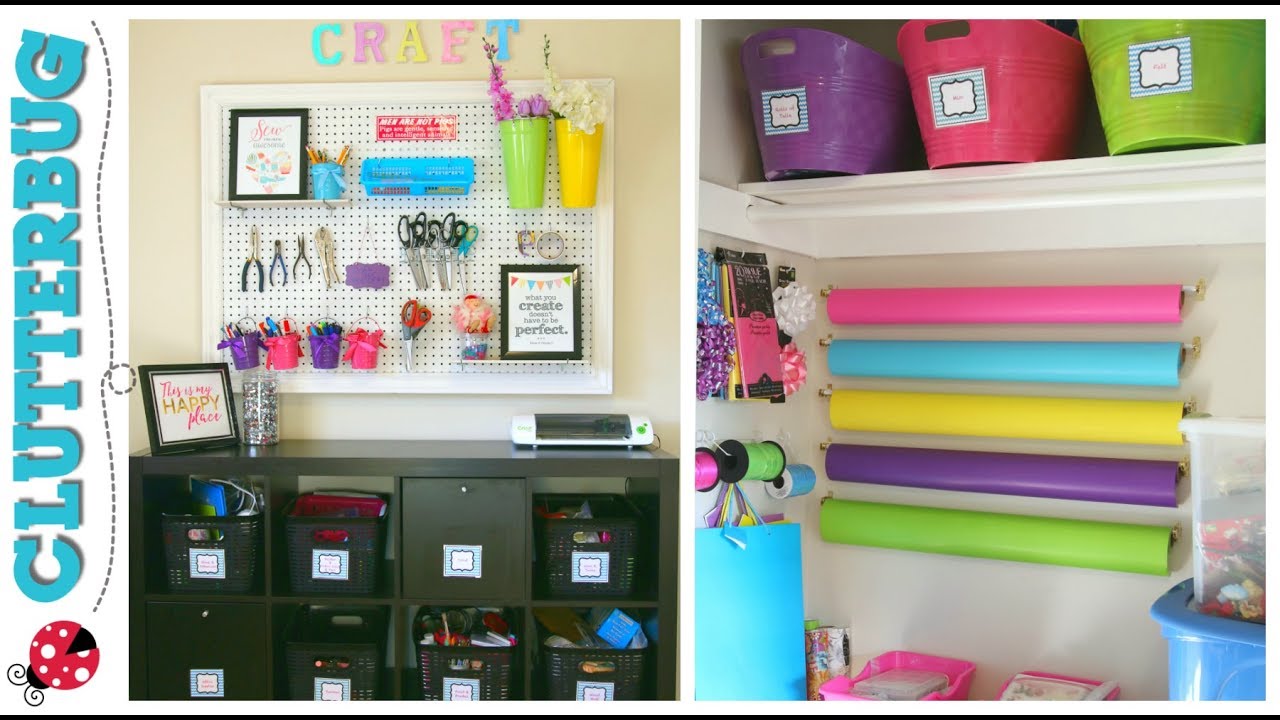 Cluttered to Clean: Craft Room Makeover For Under $100 & FREE PRINTABLES