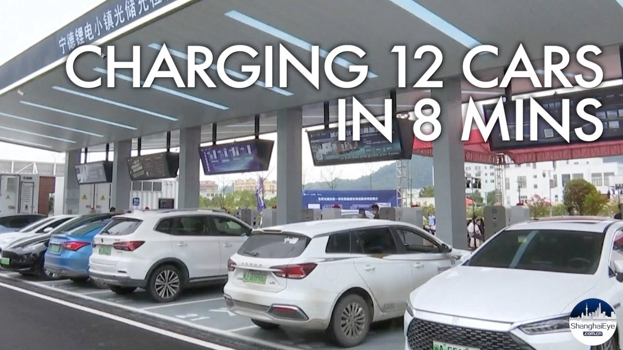 China launches solar-powered ULTRAFAST charging station, capable of charging 20 cars in 8 mins