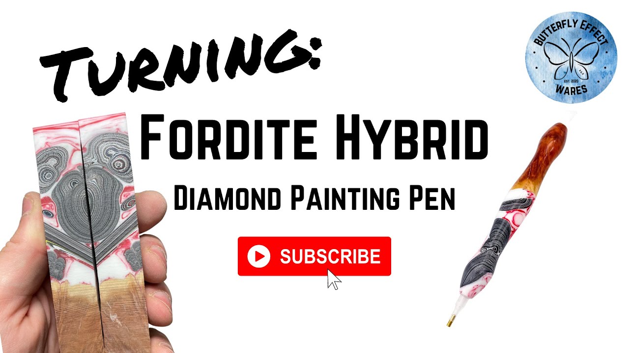 Turning Fordite Hybrid Diamond Painting Pen