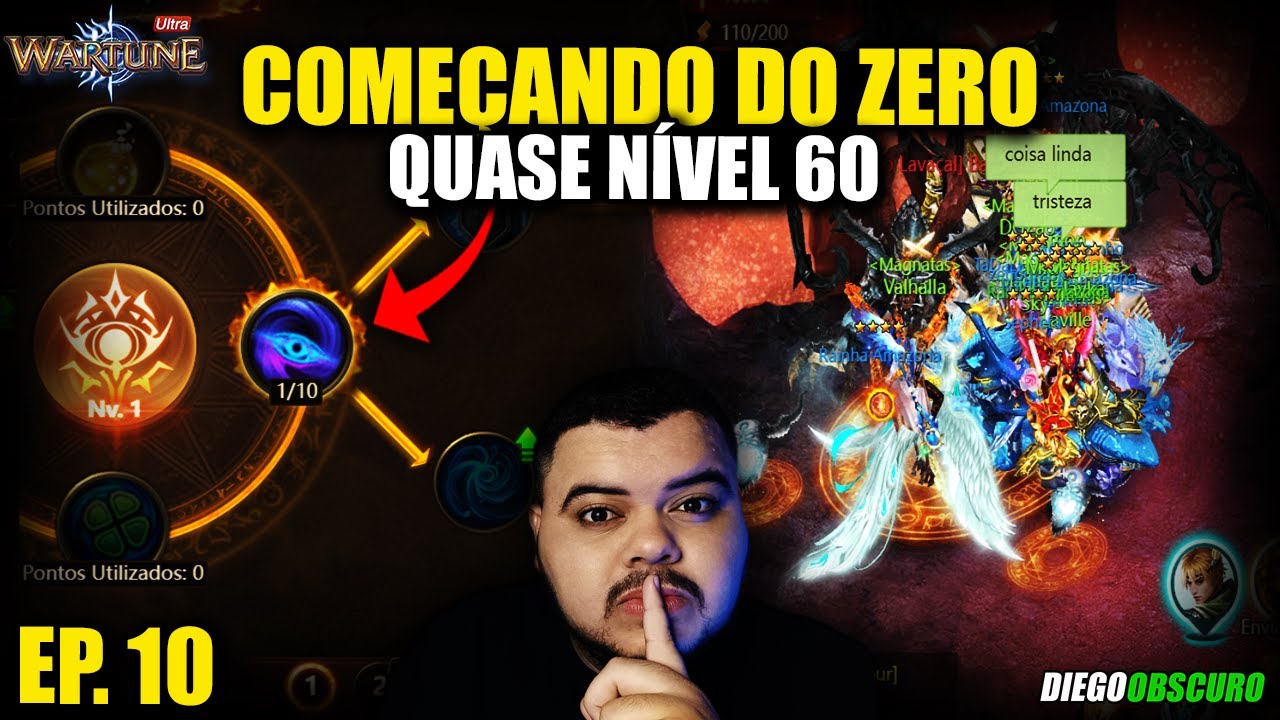 COMEÇANDO DO ZERO: Em Busca do Nível 60 no Wartune Ultra - EP. 10
