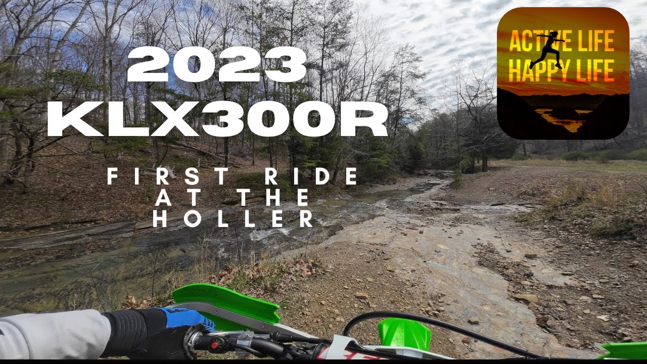 First ride on the KLX300R at The Holler