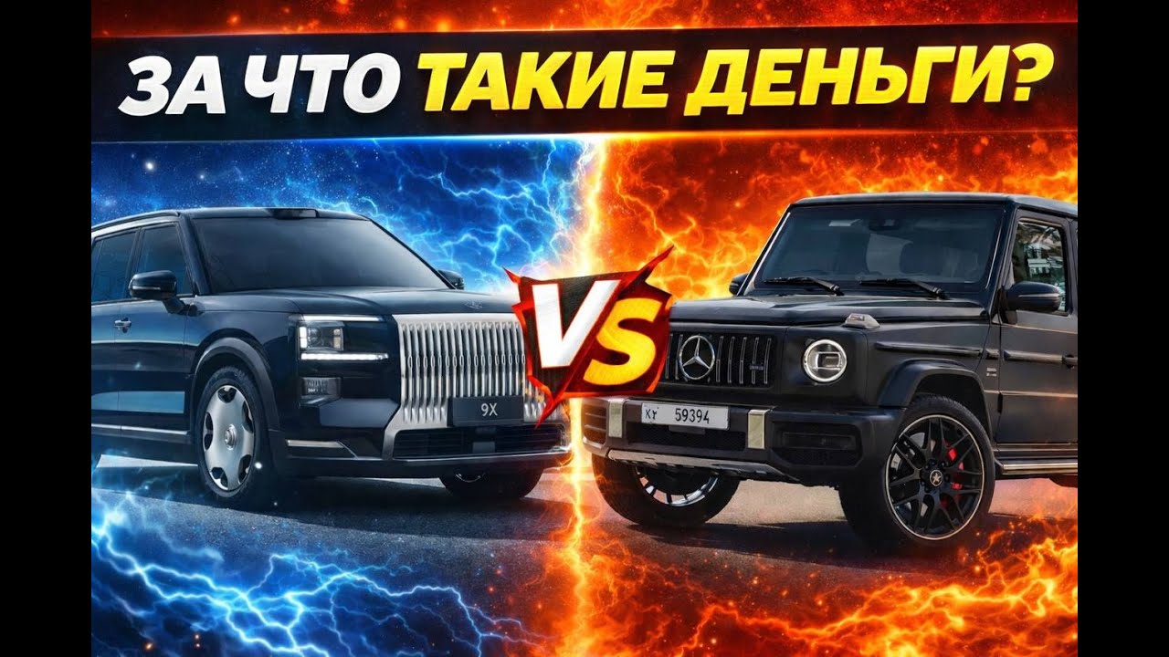 Zeekr 9x Ultra против Mercedes G63 AMG Китайское безумие или немецкая мощь?! Сравниваем несравнимое!