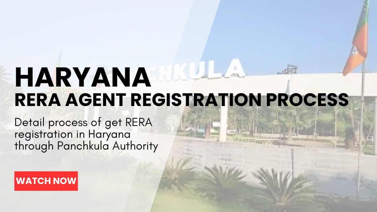 Haryana RERA Agent Registration Process