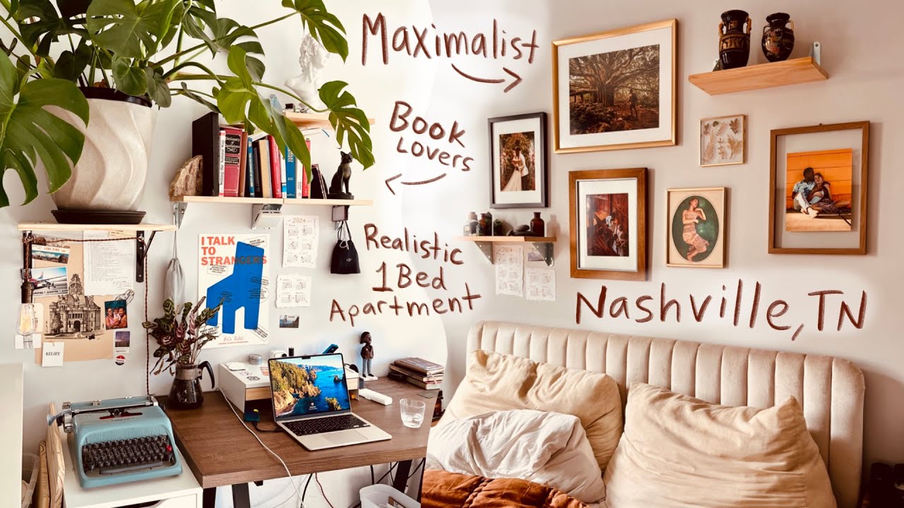 Maximalist (on a budget) Apartment Tour! 🪴📚