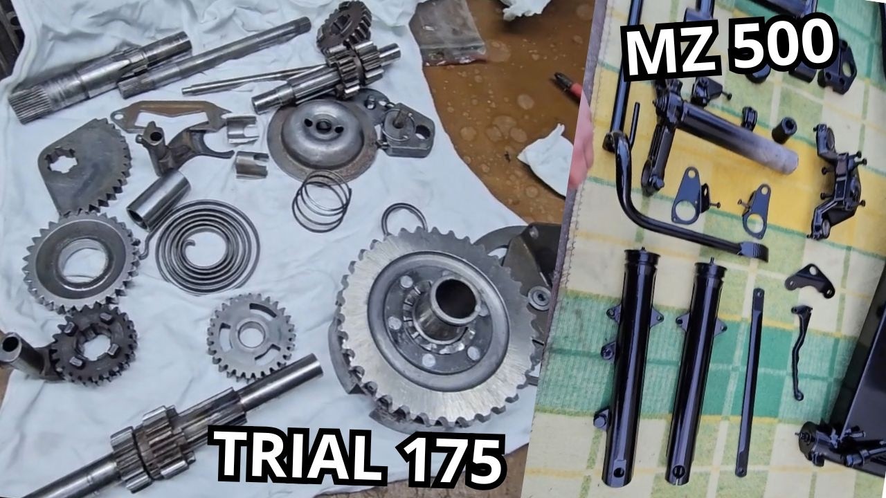 👑 Przygotowanie silnika WSK Trial 175 do montażu + Powrót MZ 500 z LAKIERNI 💪