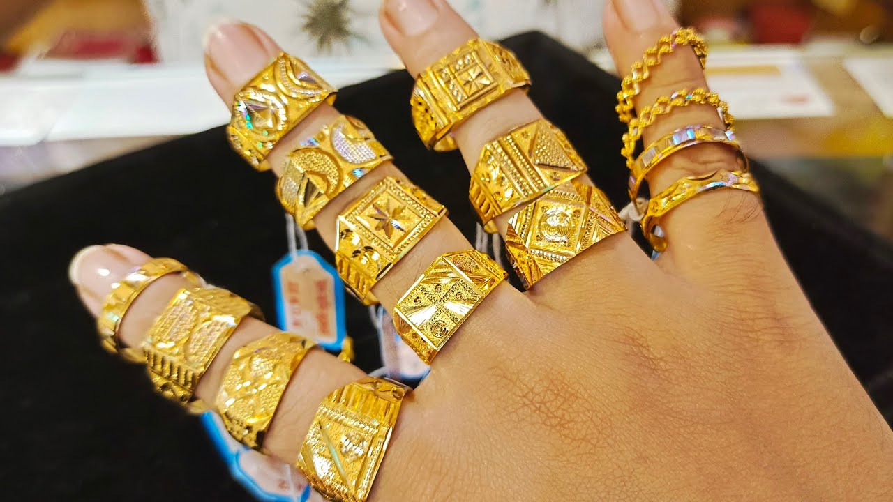 Know the design and price of boys' rings in low weight🔥 | Latest Design Gold Finger Ring Design 2023