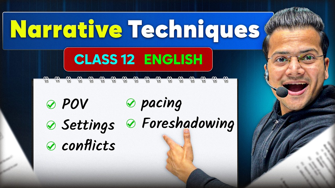 NARRATIVE TECHNIQUES | Class 12 English | Competency Based Questions | Boards 2026🔥