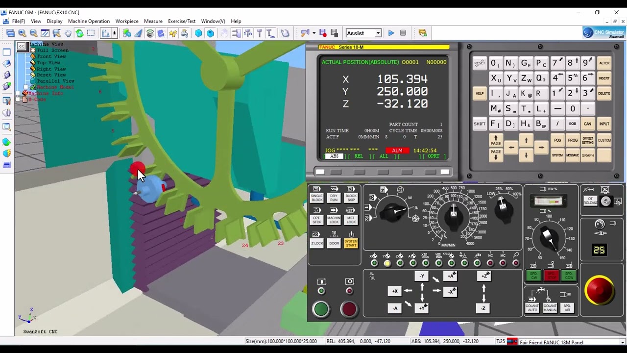 EP.การนำโปรแกรม NC เข้า Swansoft CNC Fanuc OiM