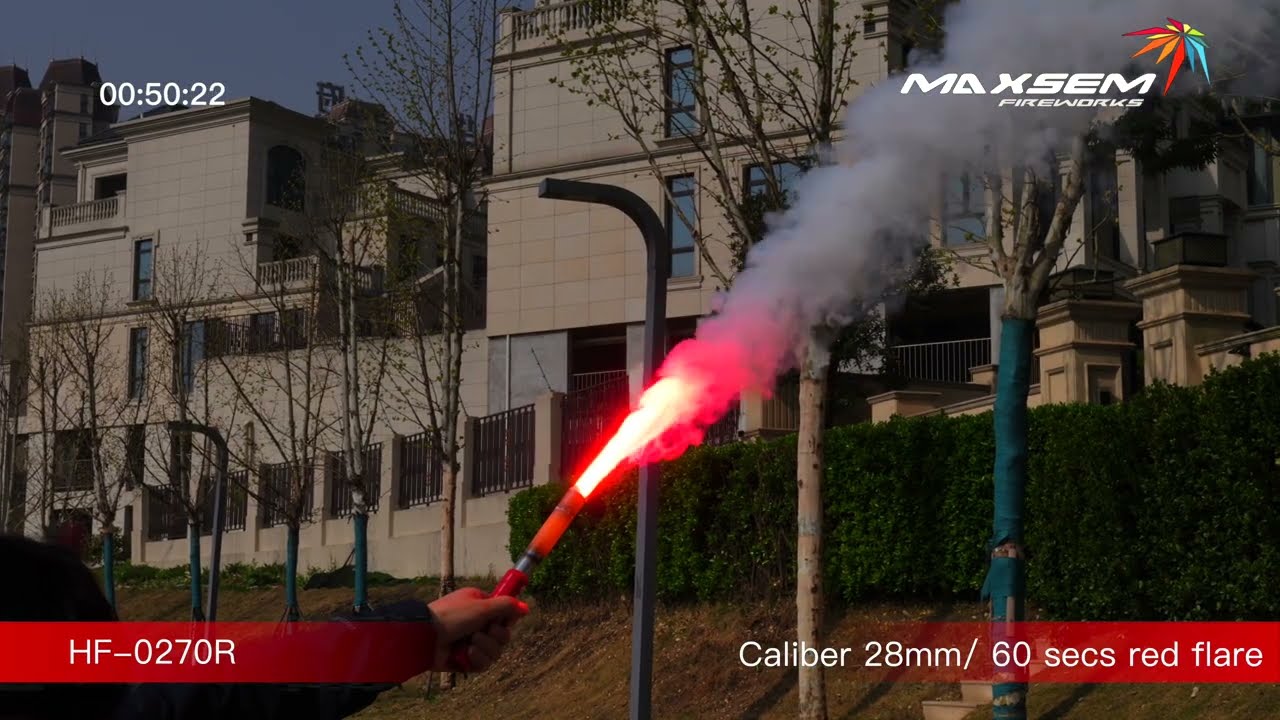 Maxsem Fireworks HF-0270R Signal Flare 60 ces (Red) #fireworks #feuerwerk #maxsemfireworks #fyp