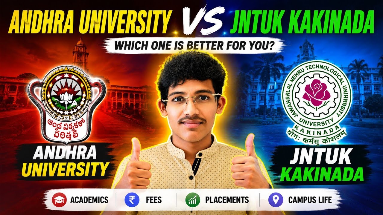AU vs JNTUK Quick Comparison 🔥#apeamcet2026#careerguidance#btech#engineeringstudents#apstudents#e...