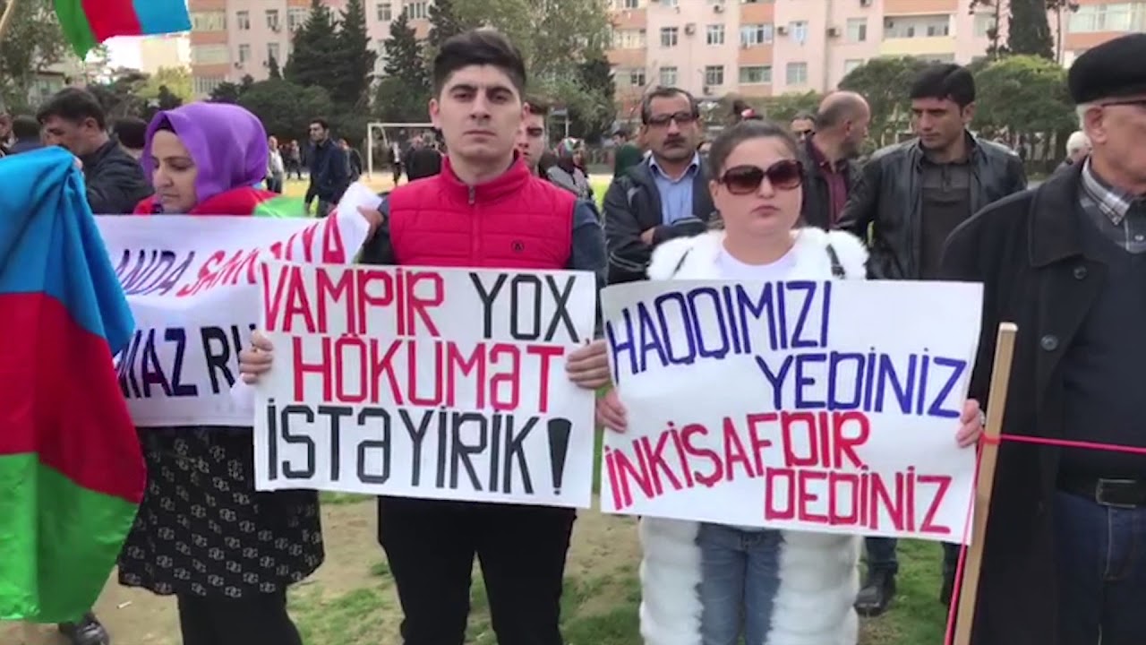 Bakıda etiraz mitinqi - 28 Oktyabr 2017 - Canlı yayımın təkrarı