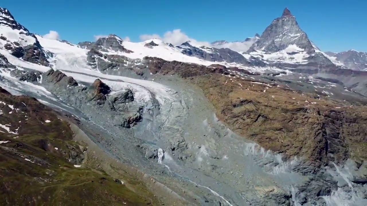 【ドローン空撮】マッターホルン / Glacier Grenzgletscher and Matterhorn  / Gornergrat Rotenboden