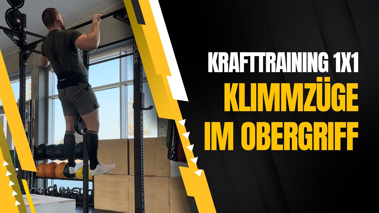 Krafttraining 1x1: Klimmzüge im Obergriff für den Rücken (Latissimus)