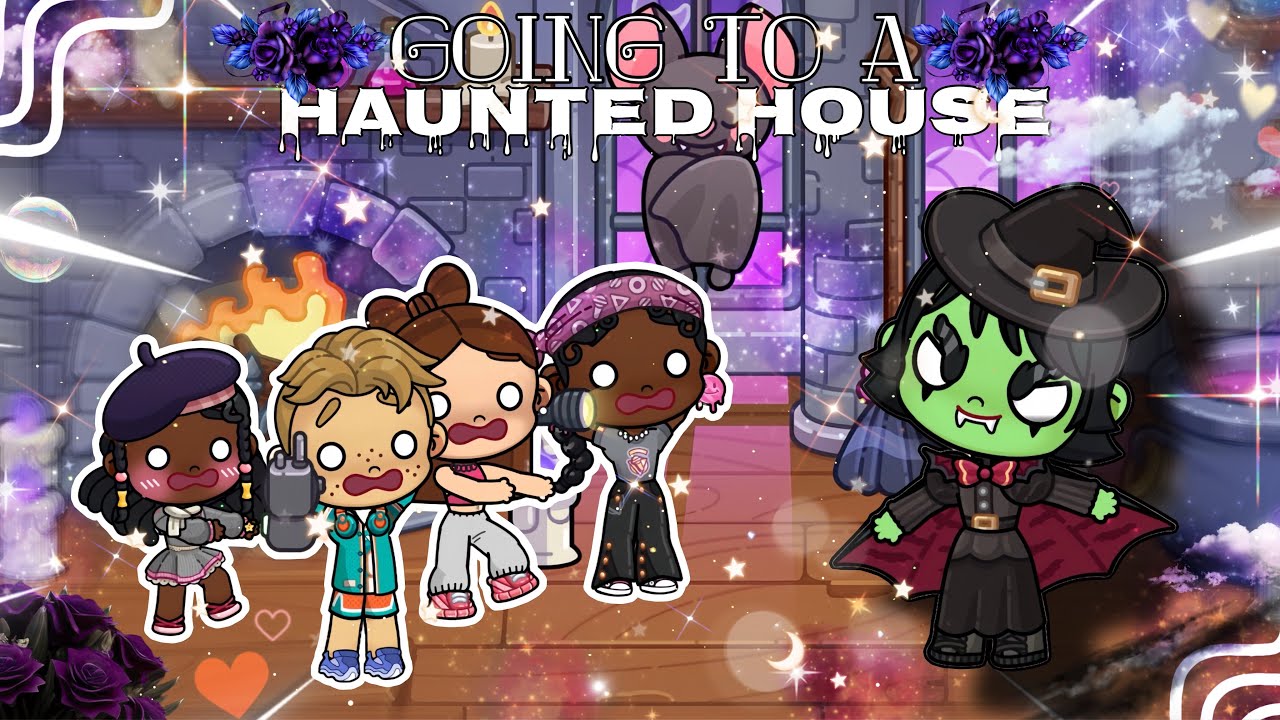 ✨Going to a haunted house🏚️👻✨||We saw a WITCH 🧙 ||Avatar World Rp 🌏||•.