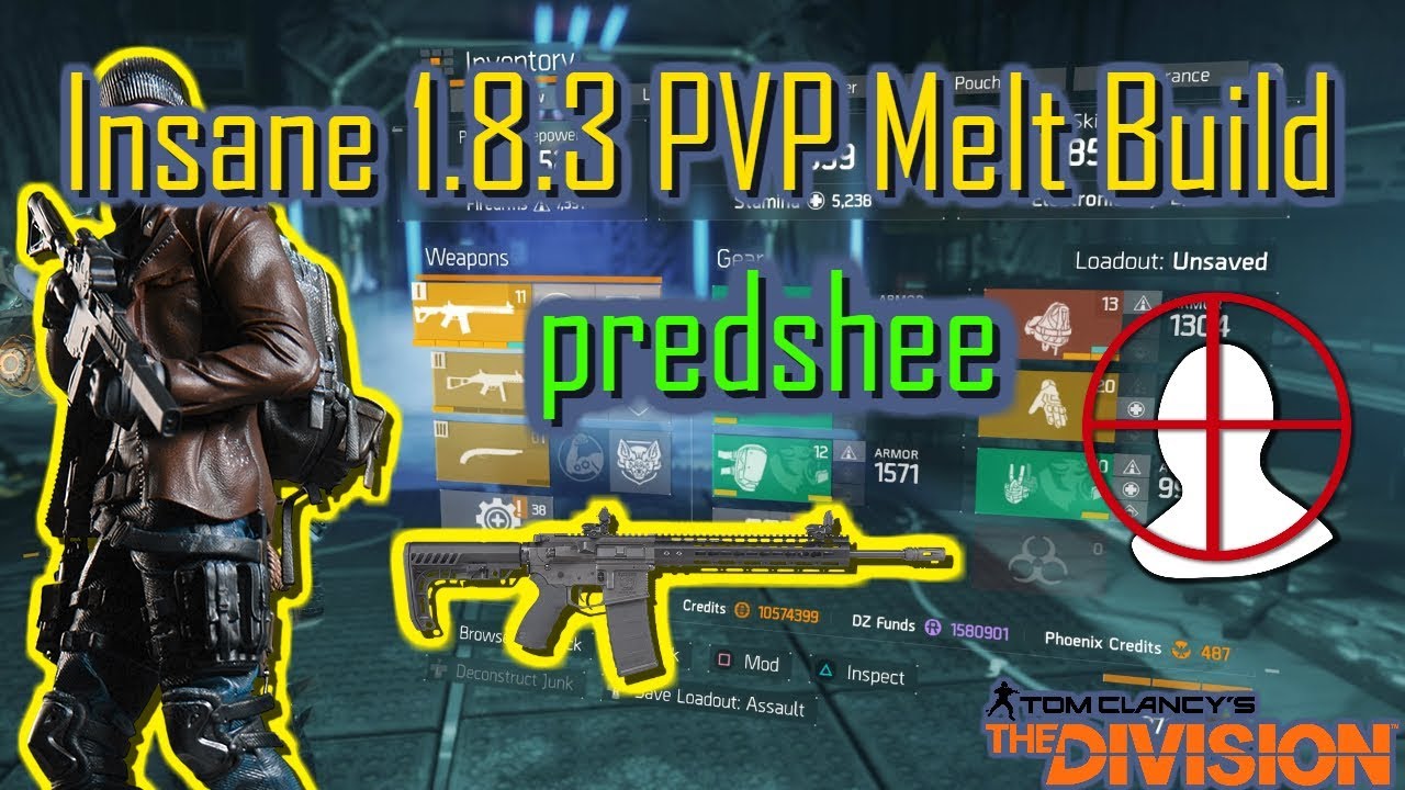 Insane 1.8.3 PVP Melt Build(Predshee 23.2k base)|The Division|