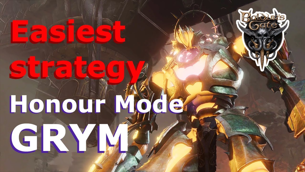 Easiest way to solo Grym - Honour Mode - Baldur's Gate 3