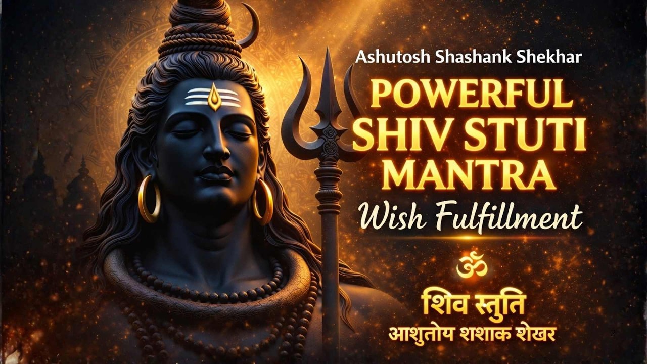 Ashutosh Shashank Shekhar Powerful Shiv Stuti Mantra Wish Fulfillment | शिव स्तुति आशुतोष शशाँक शेखर