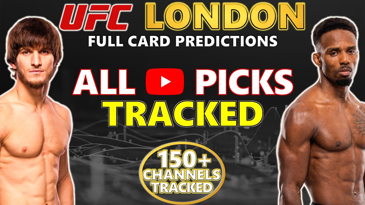 UFC LONDON Predictions: EVERY Channel Tracked (1,100+ Picks!)