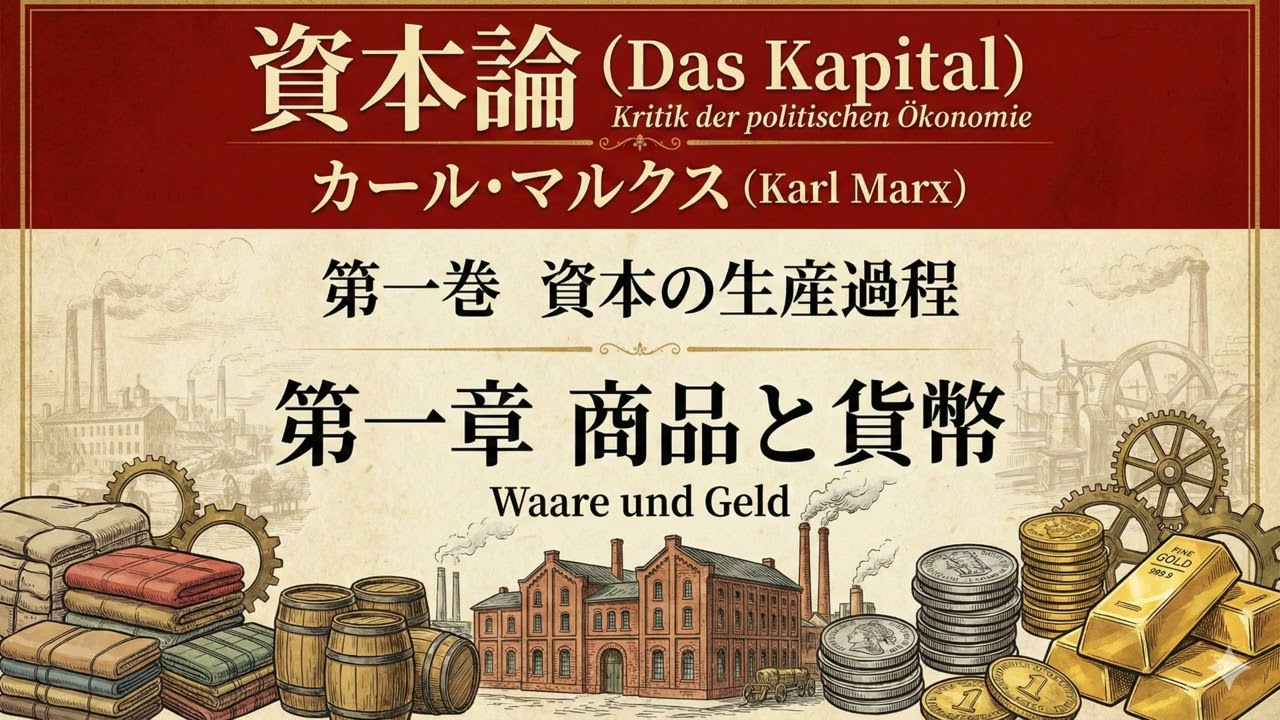 カール・マルクス『資本論』第一巻「資本の生産過程」第一章「商品と貨幣」