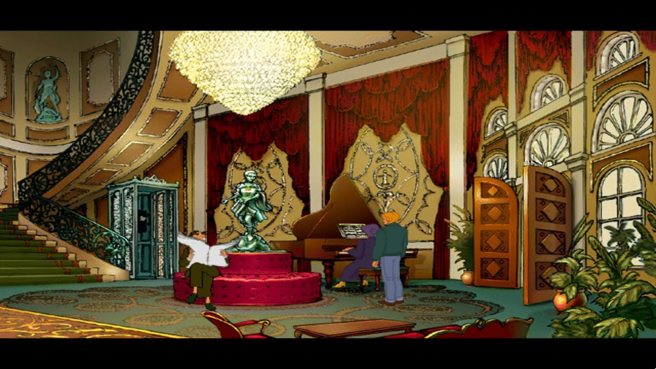 Hangin' Out in Hotel Ubu | Ambient Peaceful Piano Music | Broken Sword Gameplay | 1 Hour