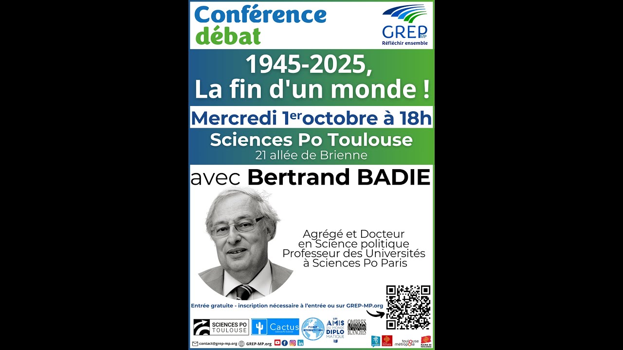 1945-2025, La fin d'un monde ! avec Bertrand BADIE