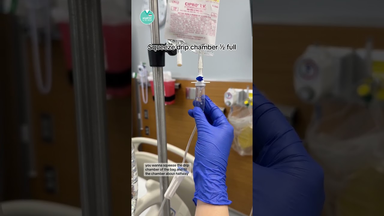 💧Как проткнуть и повесить сумку для внутривенных лекарств