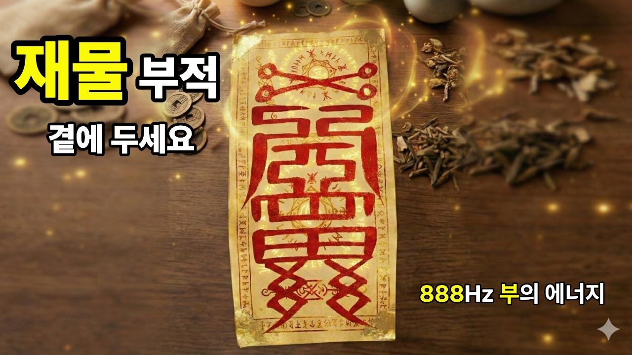 💰 이 부적을 보는 순간, 당신에게 거대한 돈의 파도가 밀려옵니다 🌊888Hz 부의 에너지✨