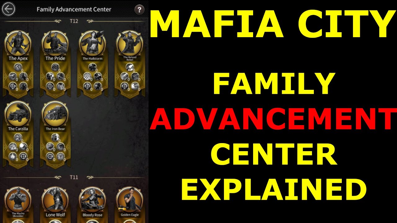 Family Advancement Center Explained - Mafia City