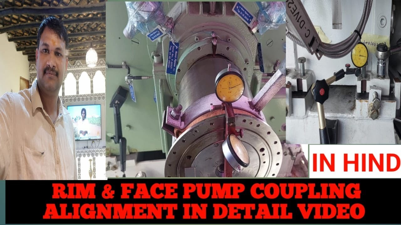 #Rim & face pump coupling alignment with 3 dial gauge & calculation | Hindi | In Details Video 2023